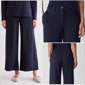 Women's Eileen Fisher Washable Flex Ponte Wide Trouser Pants-Size 1X